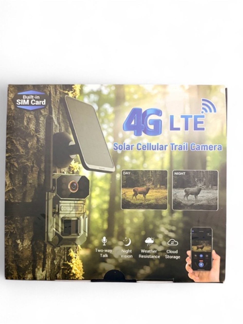 4G LTE Solar Cellular Trail Camera - Green